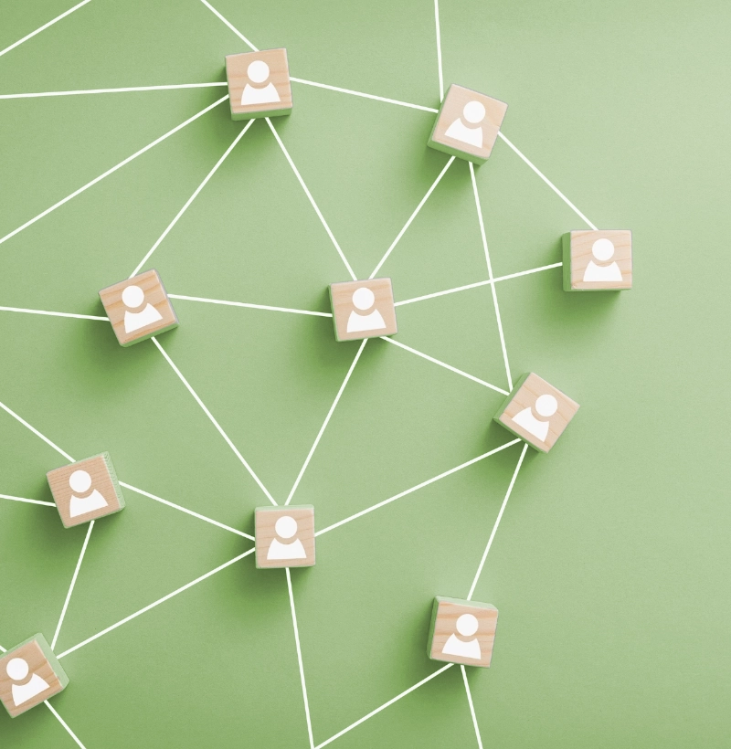 network wood blocks
